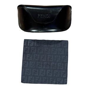 Fendi glass case with cleaning cloth